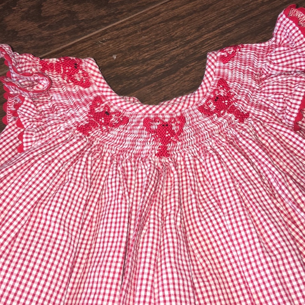 Lobster smocked dress 4t